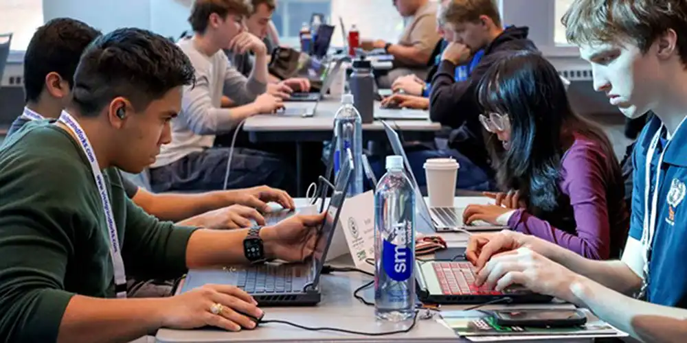 ​​SHSU Students working on Laptops​ 