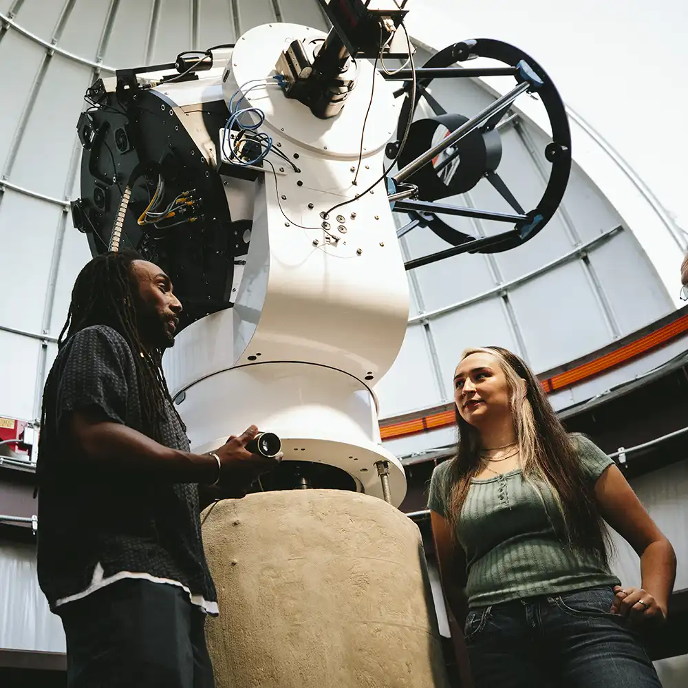 Students at Dominey Observatory