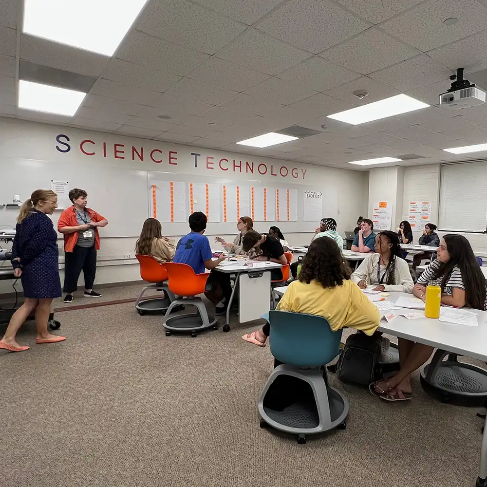 SHSU Students working in the STEM Center