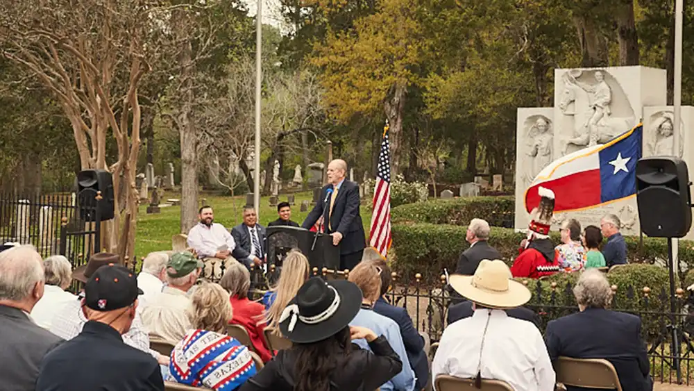 ​​The Huntsville community gathers for March to the Grave.​ 