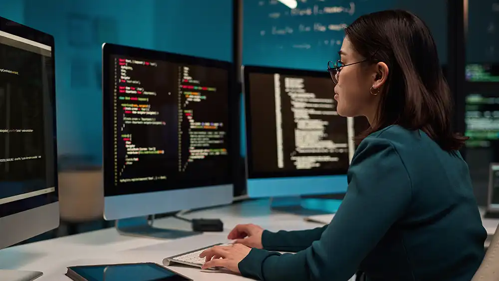 ​​SHSU Students working on laptops​ 