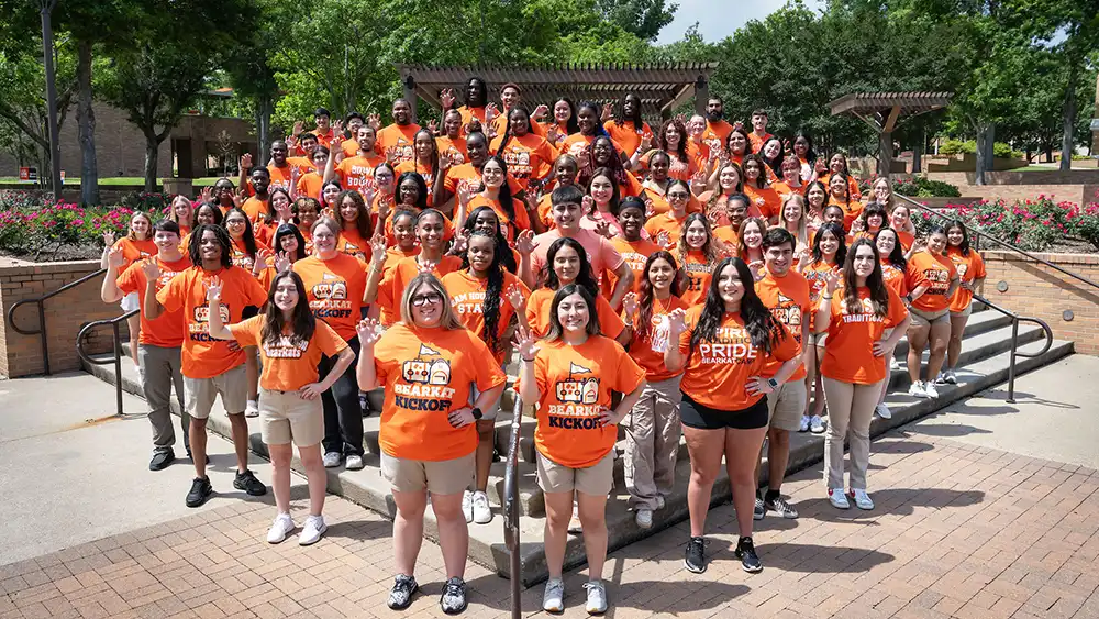 About 100 Bearkat Camp leaders. 