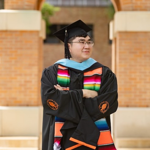 Jaime Pena on campus.