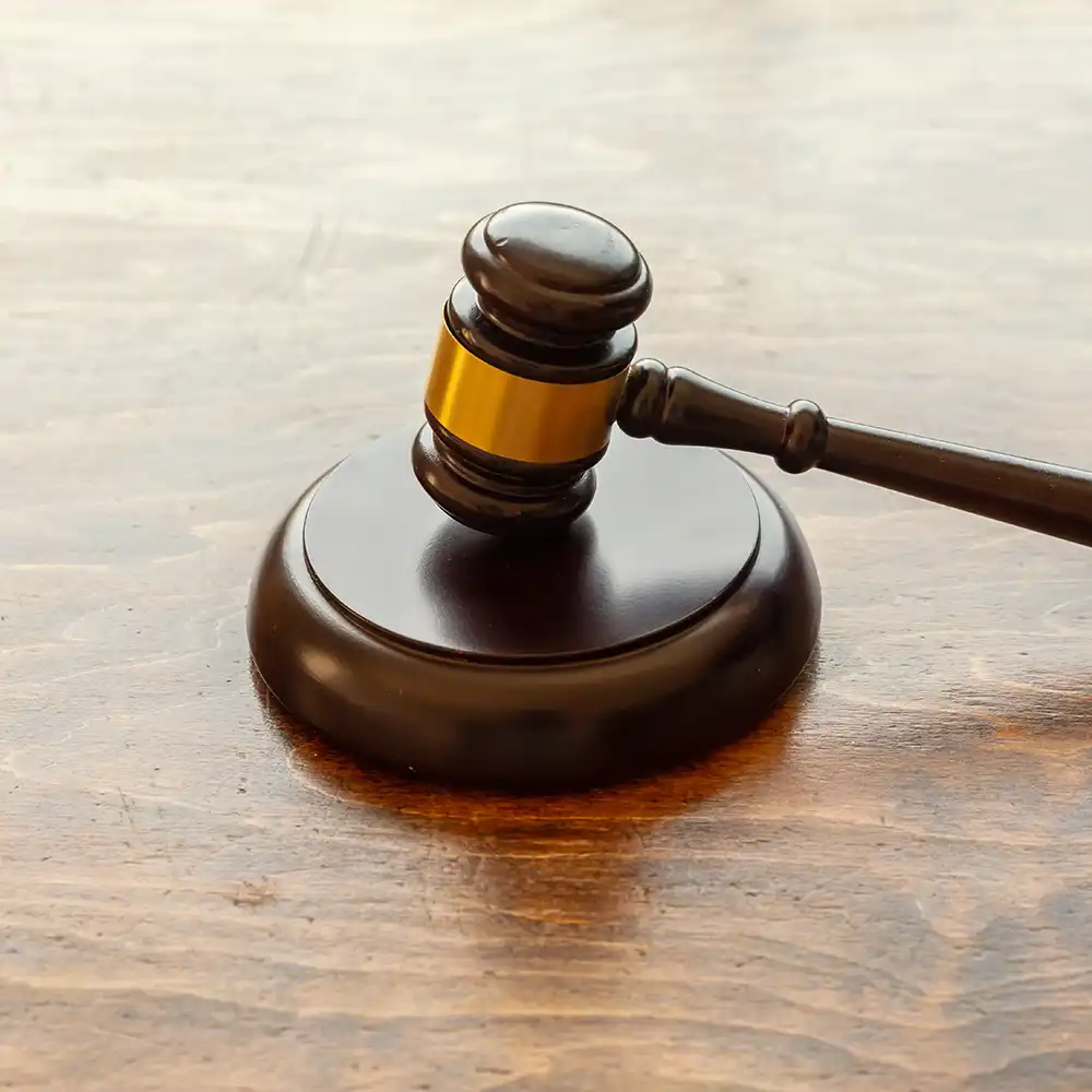 ​​Gavel in a court room​ 